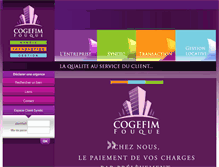 Tablet Screenshot of cogefim.fr